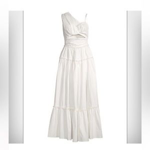 Elliatt Aloha Pearl-Trim Cotton Maxi Dress from Saks